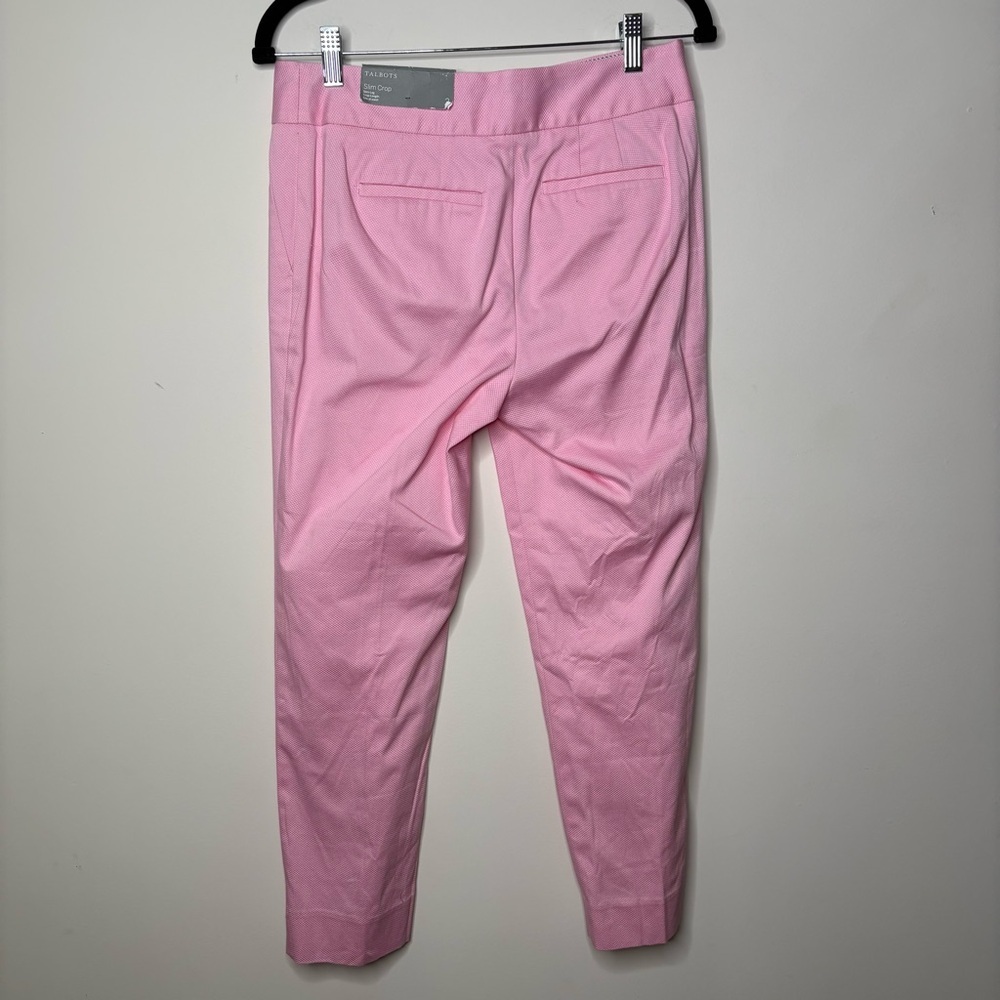 Talbots Pink Slim Crop Pants - Picture 4 of 5